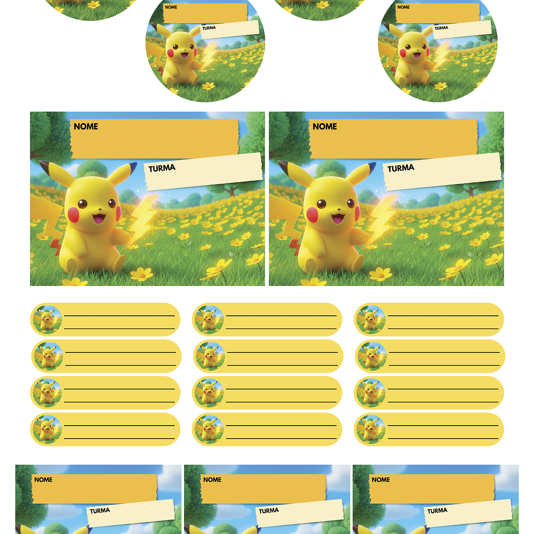 Arquivo Pack 50 Etiquetas Escolares  23