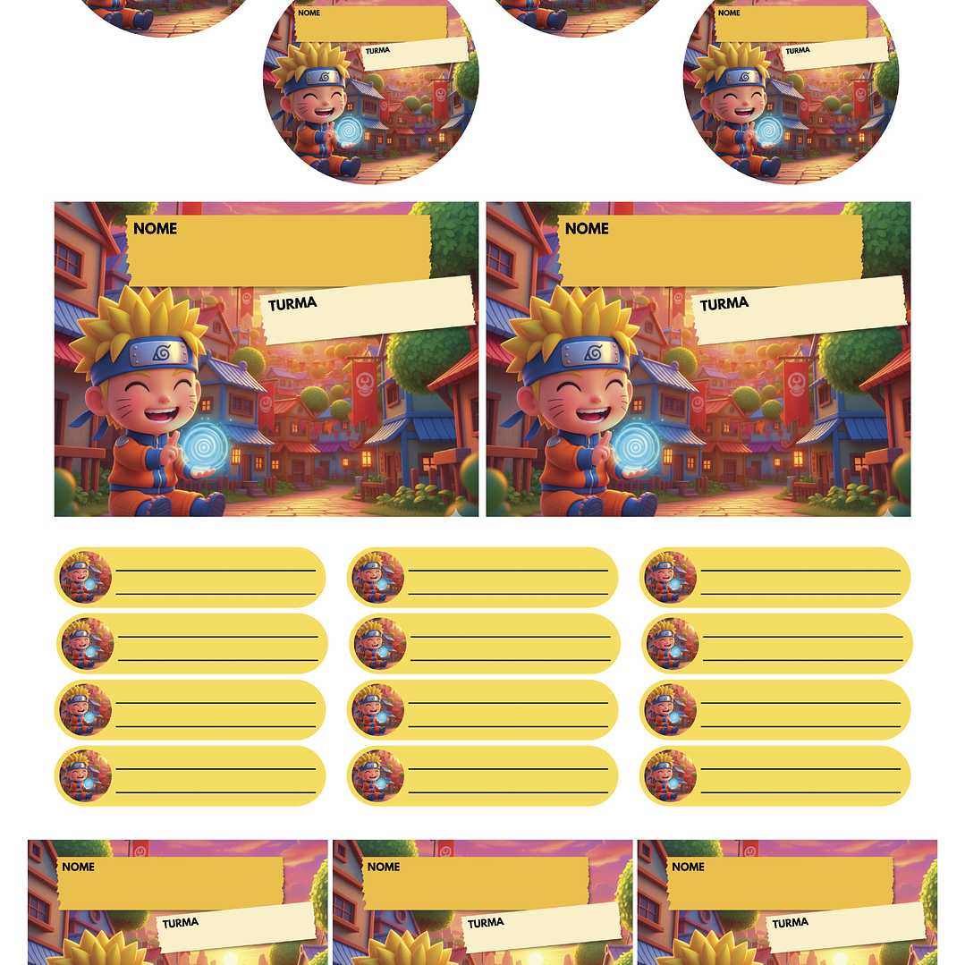 Arquivo Pack 50 Etiquetas Escolares  25