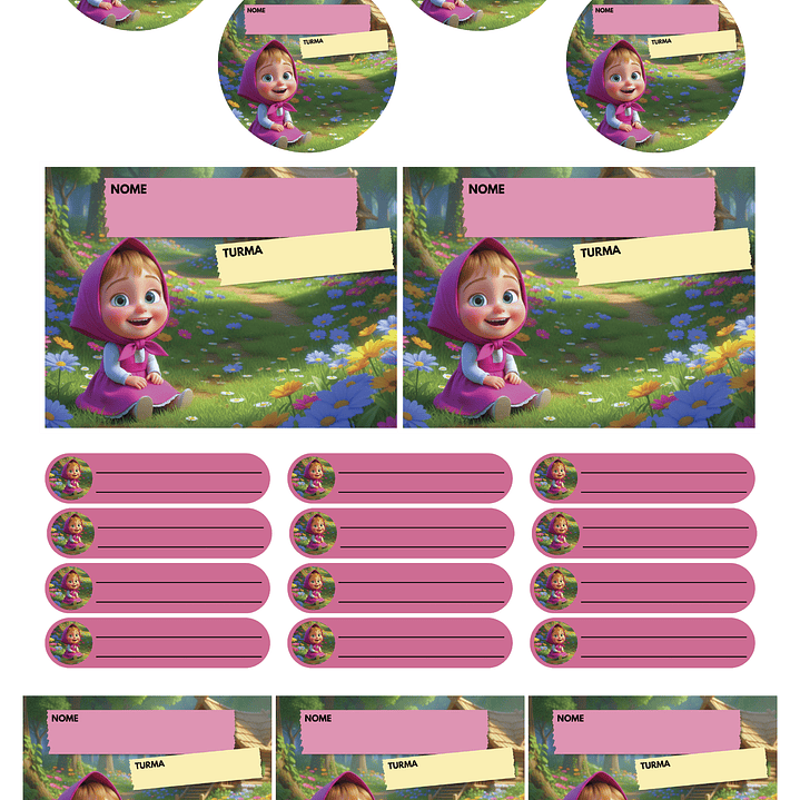 Arquivo Pack 50 Etiquetas Escolares  26