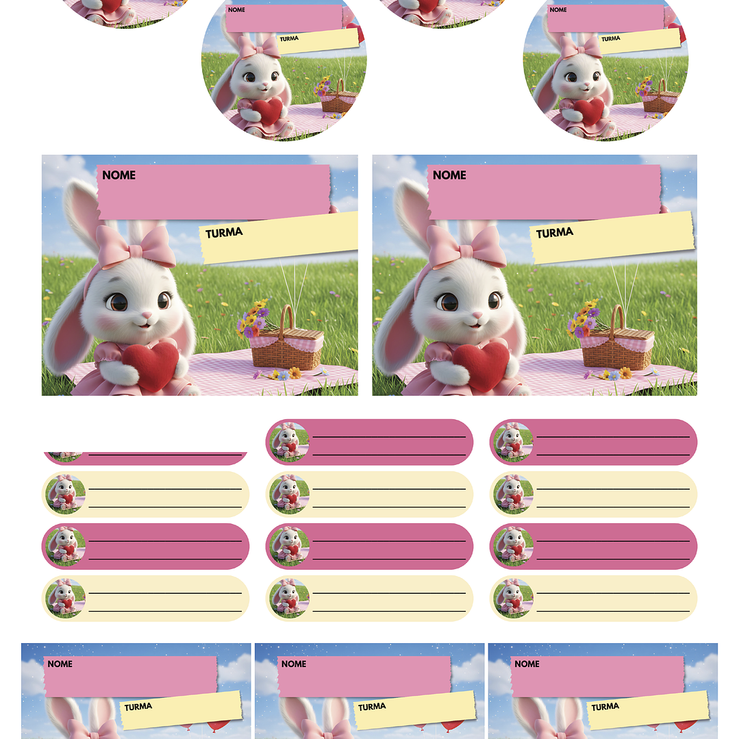 Arquivo Pack 50 Etiquetas Escolares  27