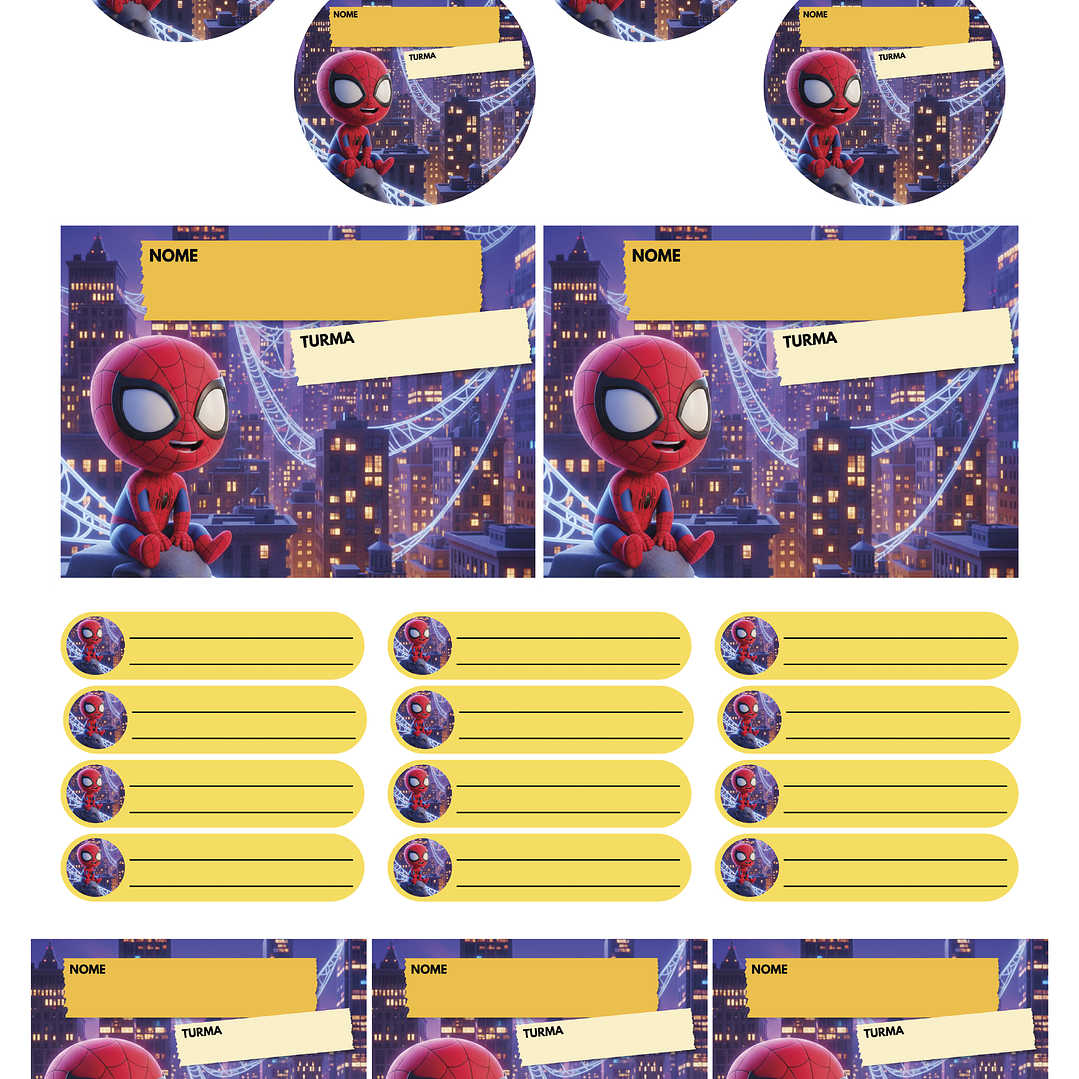 Arquivo Pack 50 Etiquetas Escolares  29