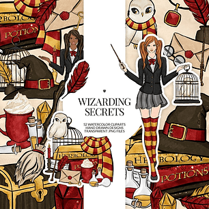 Kit Digital Bruxinha Secreta Red