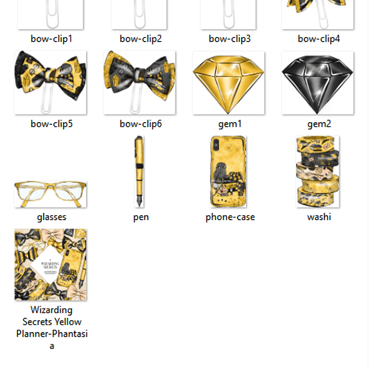 Kit Digital  Magia Secreta Laços Dourado  2