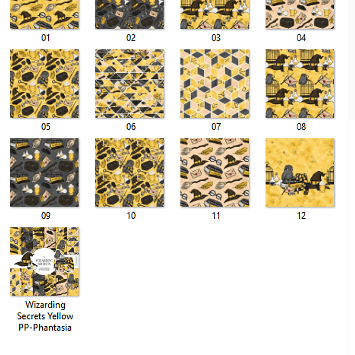 Kit Digital Papeis Magias Secretas Douradas  2