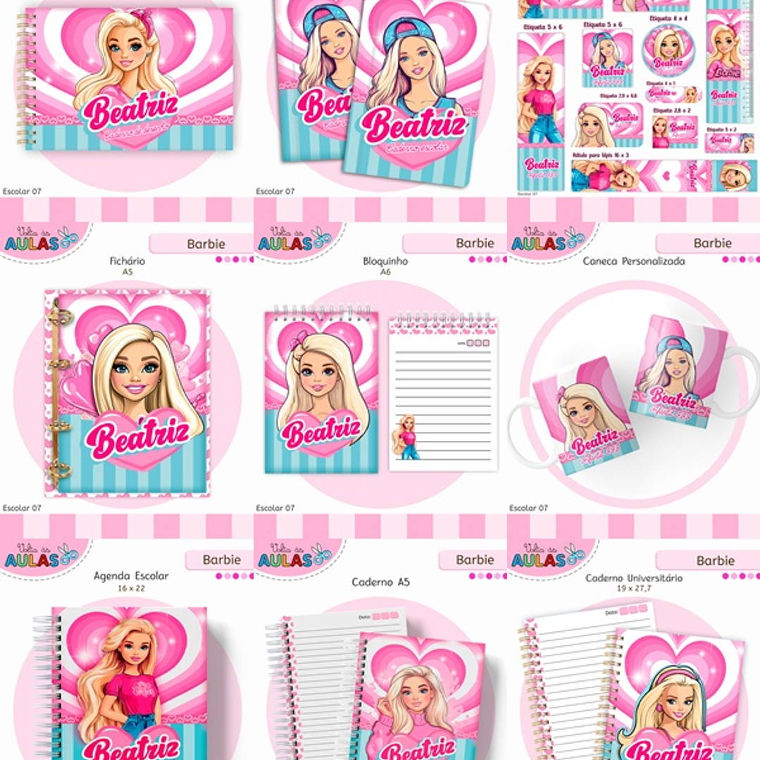 Arquivo Escolar Barbie 2026 1