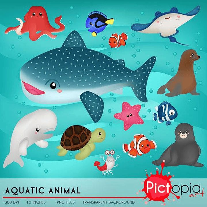 Kit Digital Animais Marinhos  1