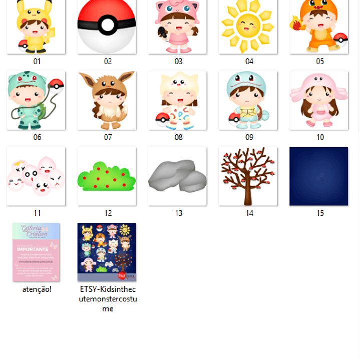 Kit Digital Pokemon Baby 2