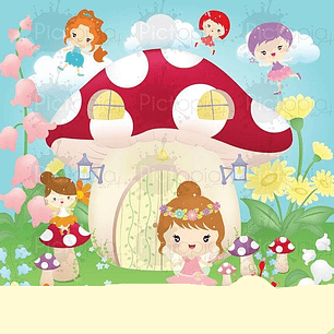 Kit Digital Princesas Fadinhas 