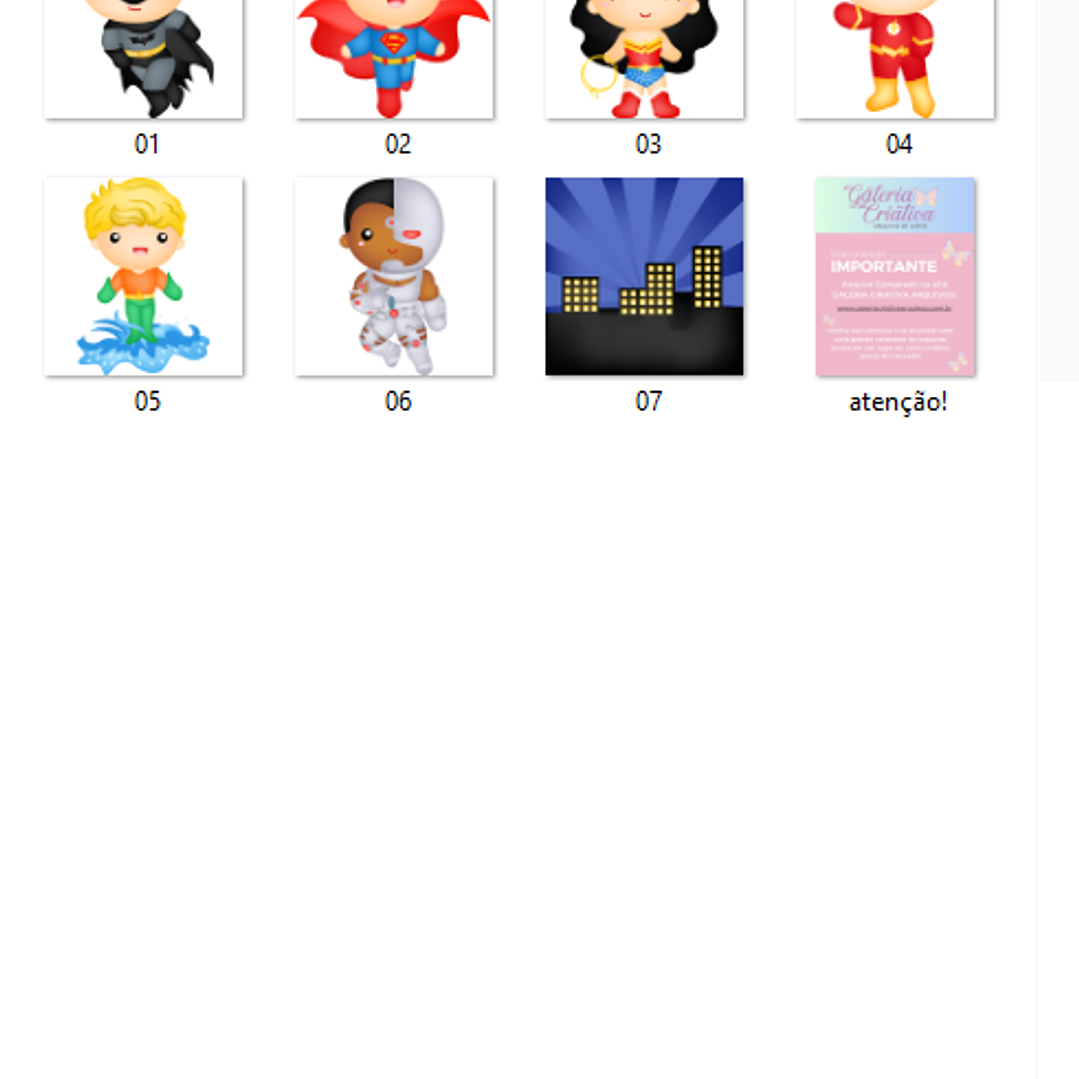Kit Digital Super Heróis Baby 2