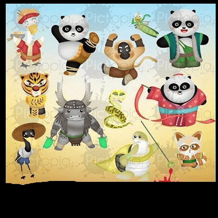 Kit Digital Kung Fu Panda Baby 1