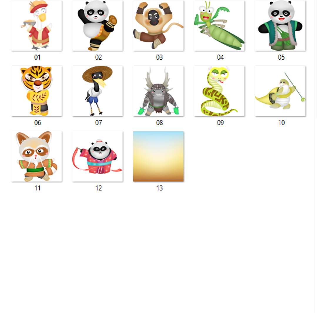 Kit Digital Kung Fu Panda Baby 2