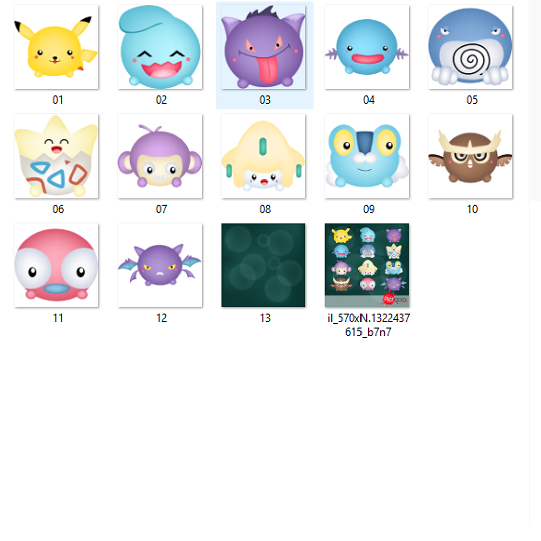 Kit Digital Pokemon Baby 2
