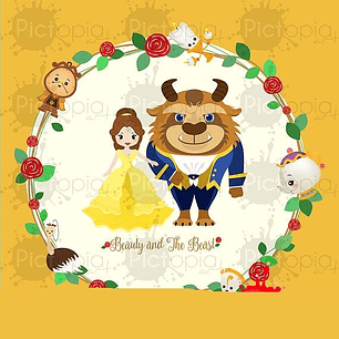 Kit Digital A Bela e  A Fera Baby