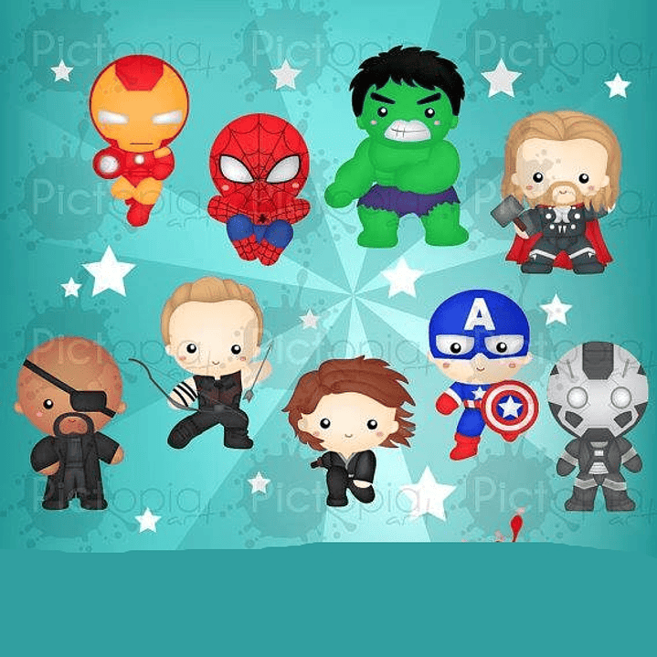 Kit Digital Liga da Justiça Hérois Baby 1