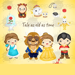 Kit Digital Bela e a Fera Baby 