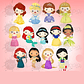 Kit Digital Princesas Baby - Thumbnail 1