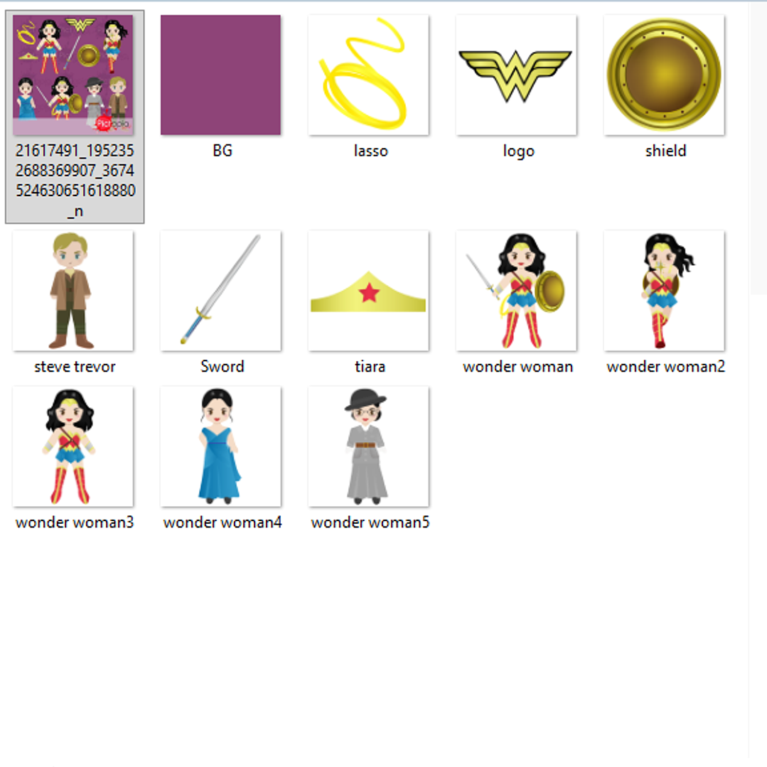 Kit Digital Mulher Maravilha  2