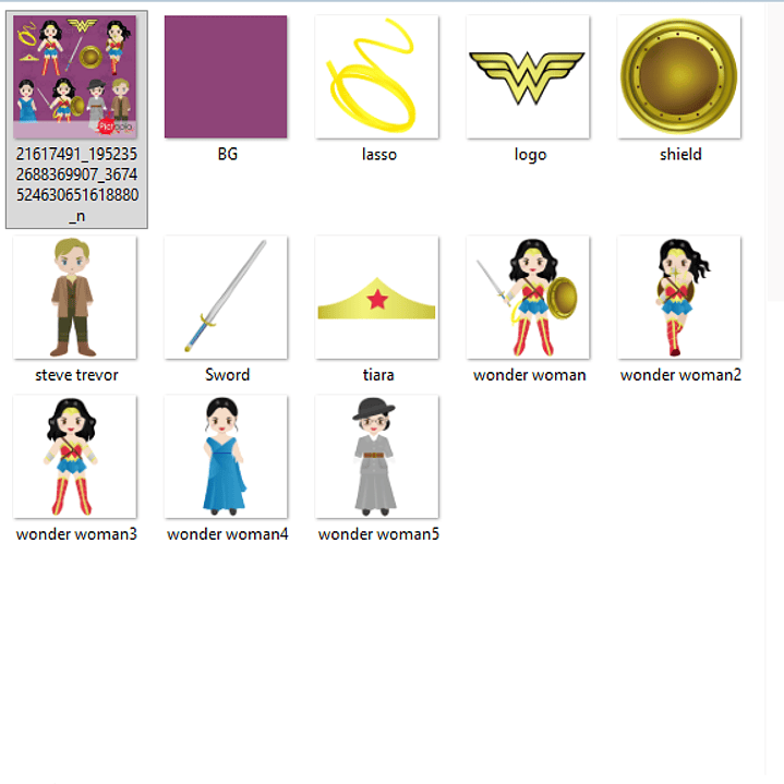 Kit Digital Mulher Maravilha  2