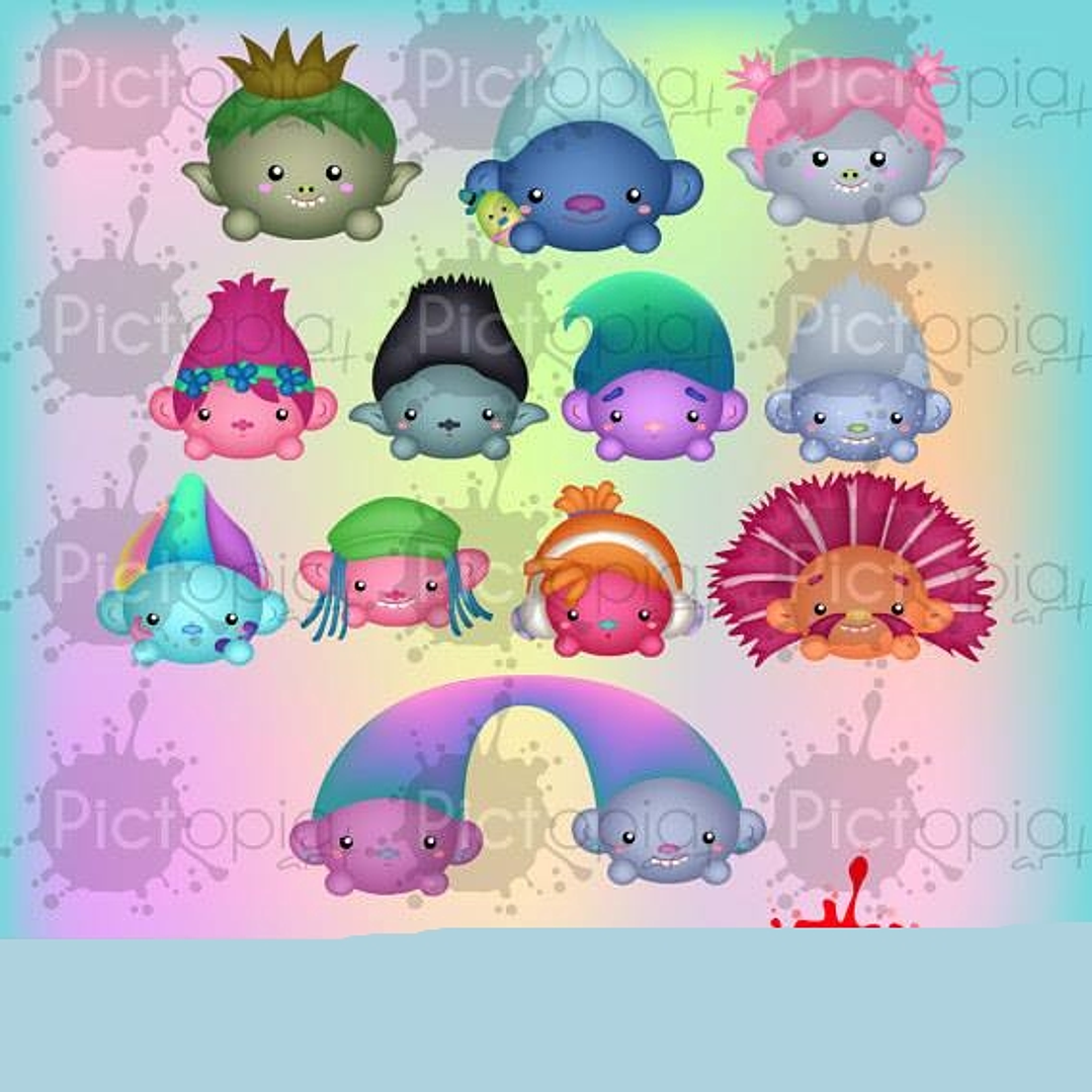 Kit Digital Trolls Baby 1
