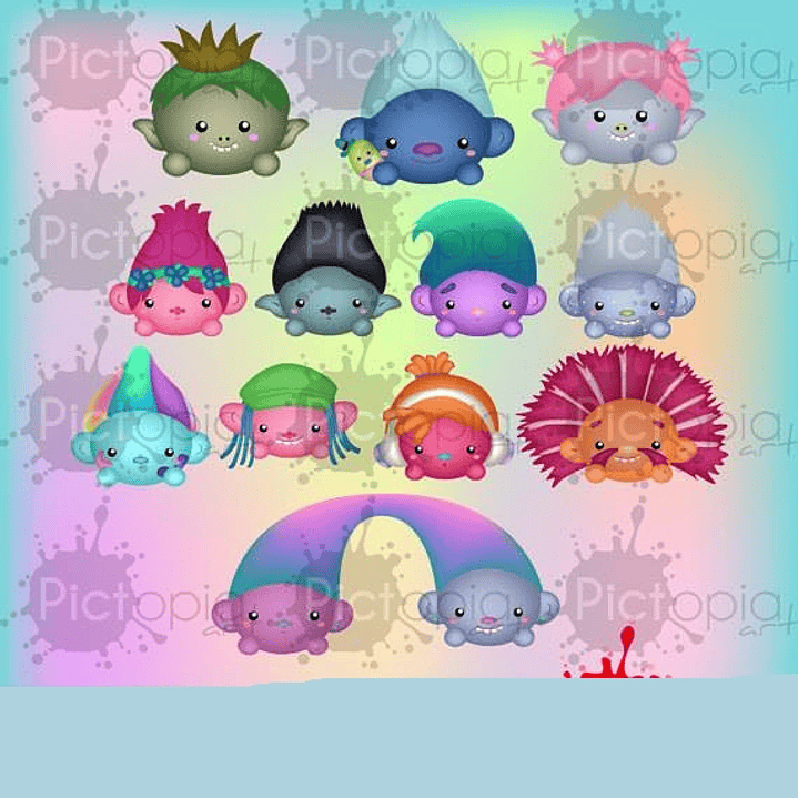 Kit Digital Trolls Baby 1