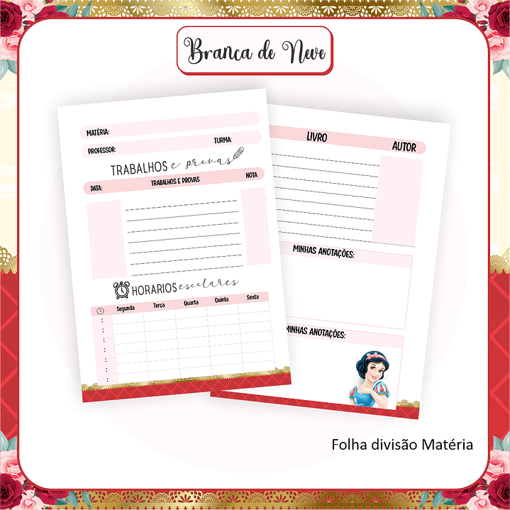 Arquivo Combo Escolar Branca de Neve 3