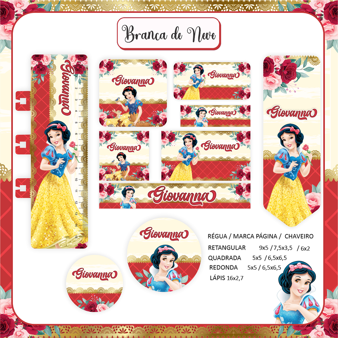 Arquivo Combo Escolar Branca de Neve 6