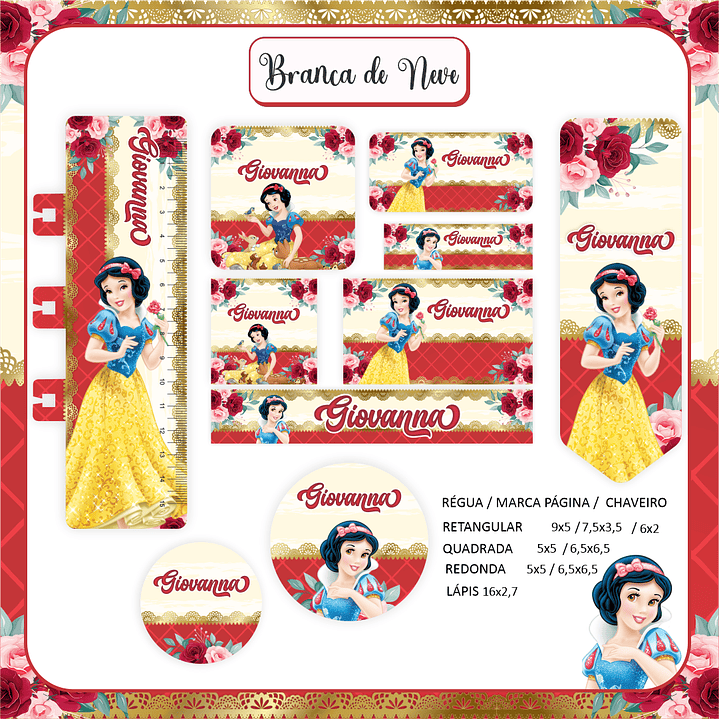 Arquivo Combo Escolar Branca de Neve 6