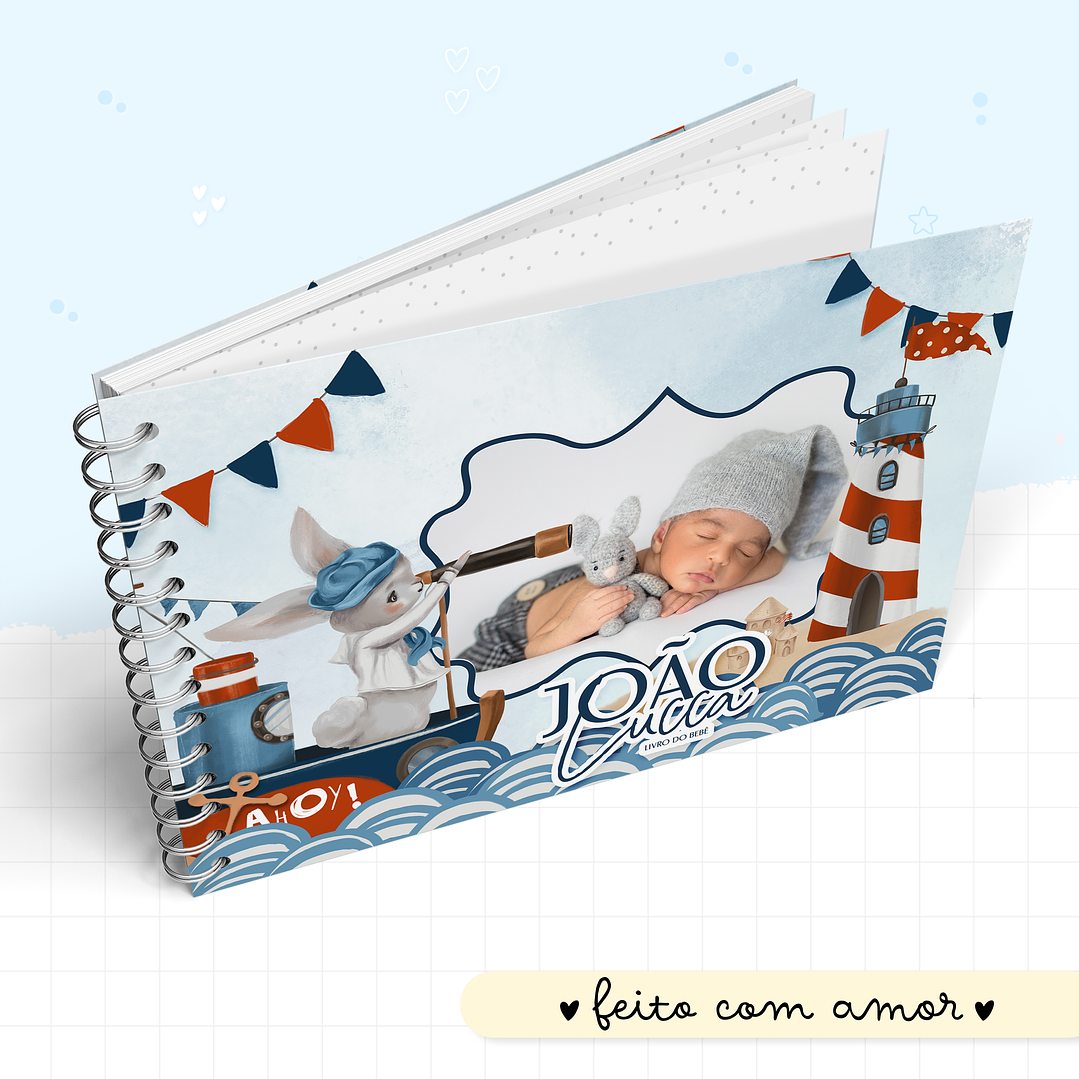 Arquivo Encadernação Baby Animais Marinheiros 8