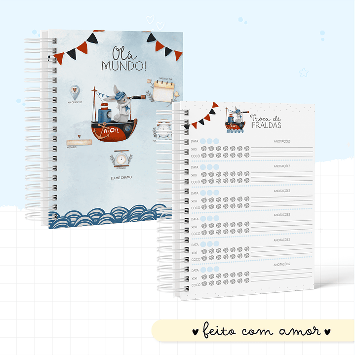 Arquivo Encadernação Baby Animais Marinheiros 14