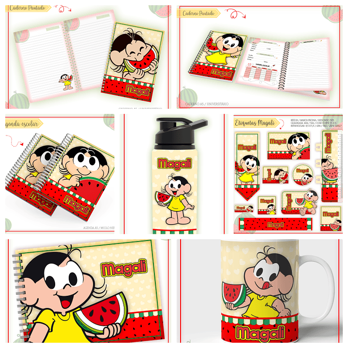 Arquivo Encadernação Escolar Magali 1