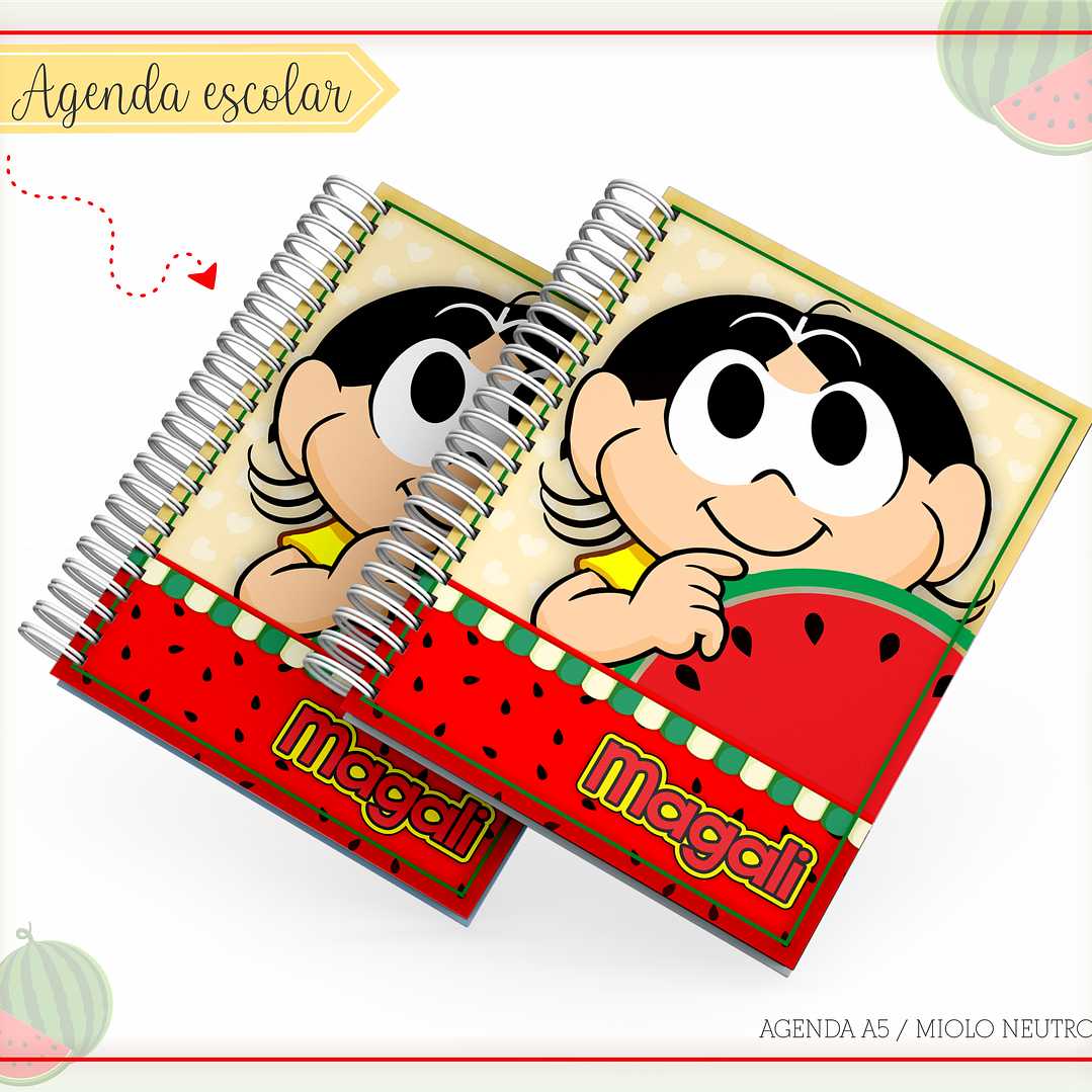 Arquivo Encadernação Escolar Magali 5