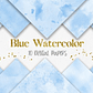 Kit Digital Papeis Aquarela Azul  - Thumbnail 1
