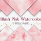 Kit Digital Papeis Aquarela Rosa  - Thumbnail 1