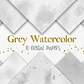 Kit Digital Papeis Aquarela Cinza - Thumbnail 1