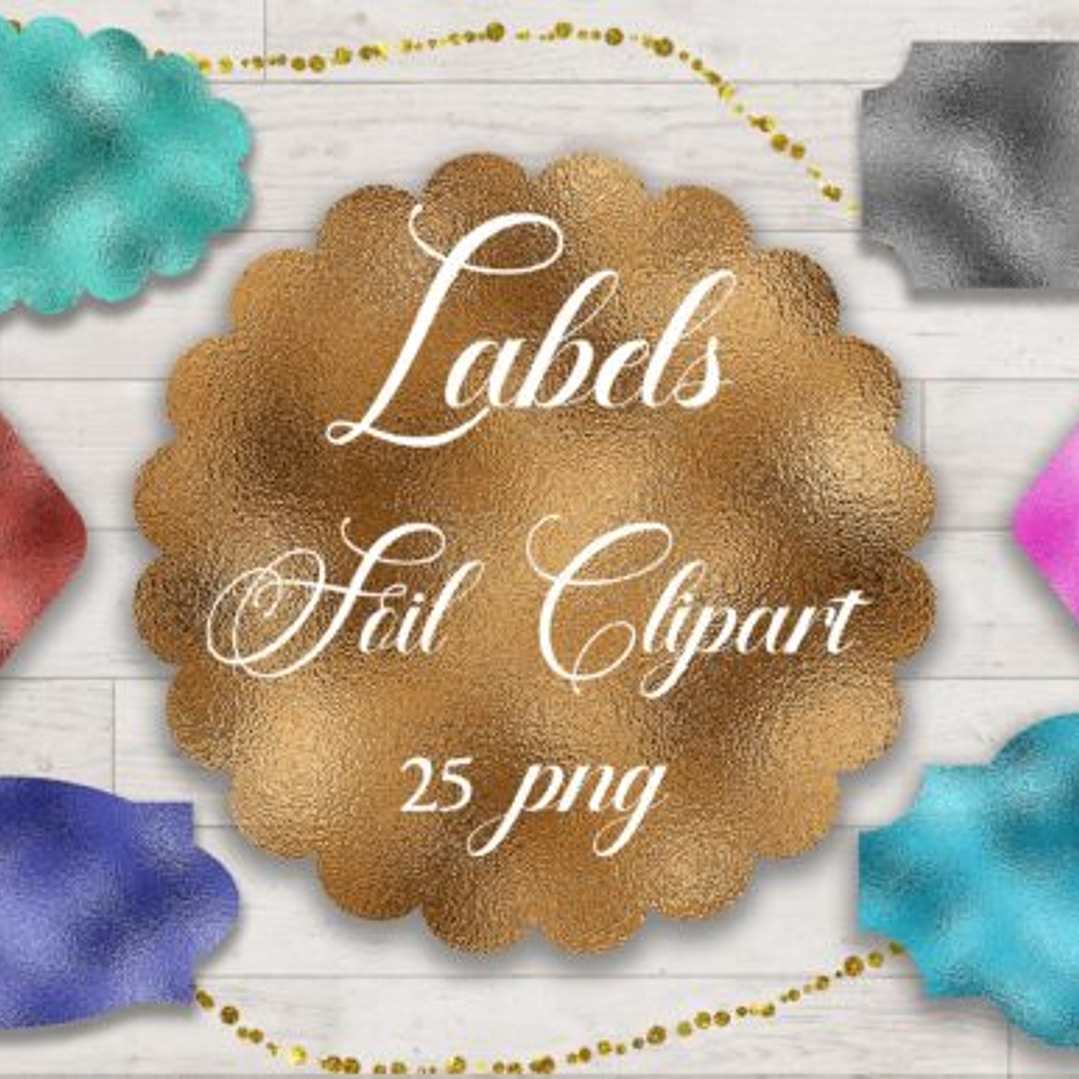 Kit Digital Rótulos Coloridos  1