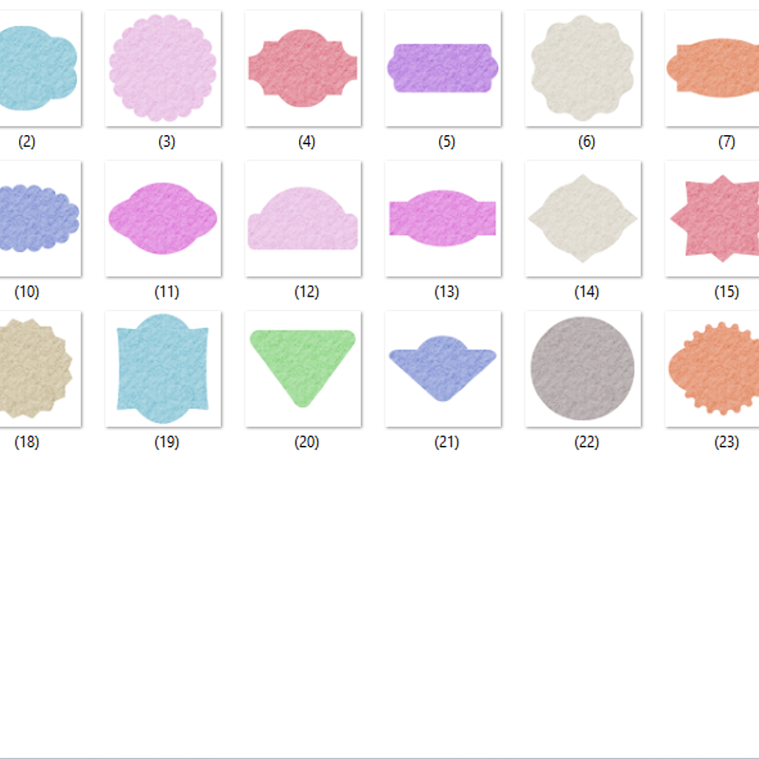 Kit Digital Etiquetas Aquarelas  2