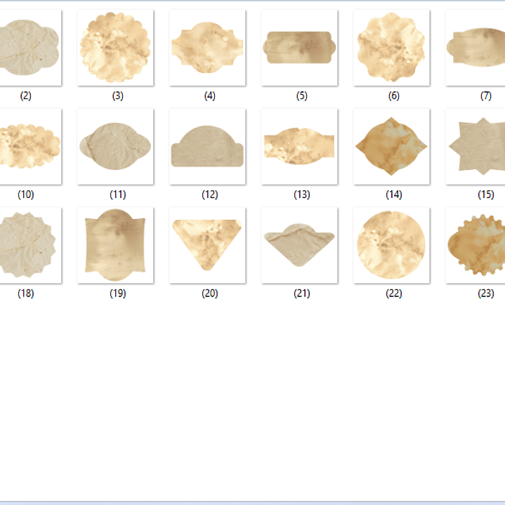 Kit Digital Rótulos Vintage 2