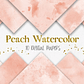 Kit Digital Papeis Aquarela Pêssego  - Thumbnail 1