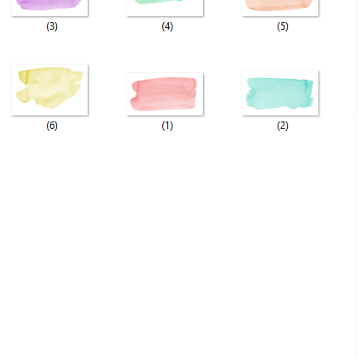 Kit Digital Rabiscos Arco-íris Aquarela  2