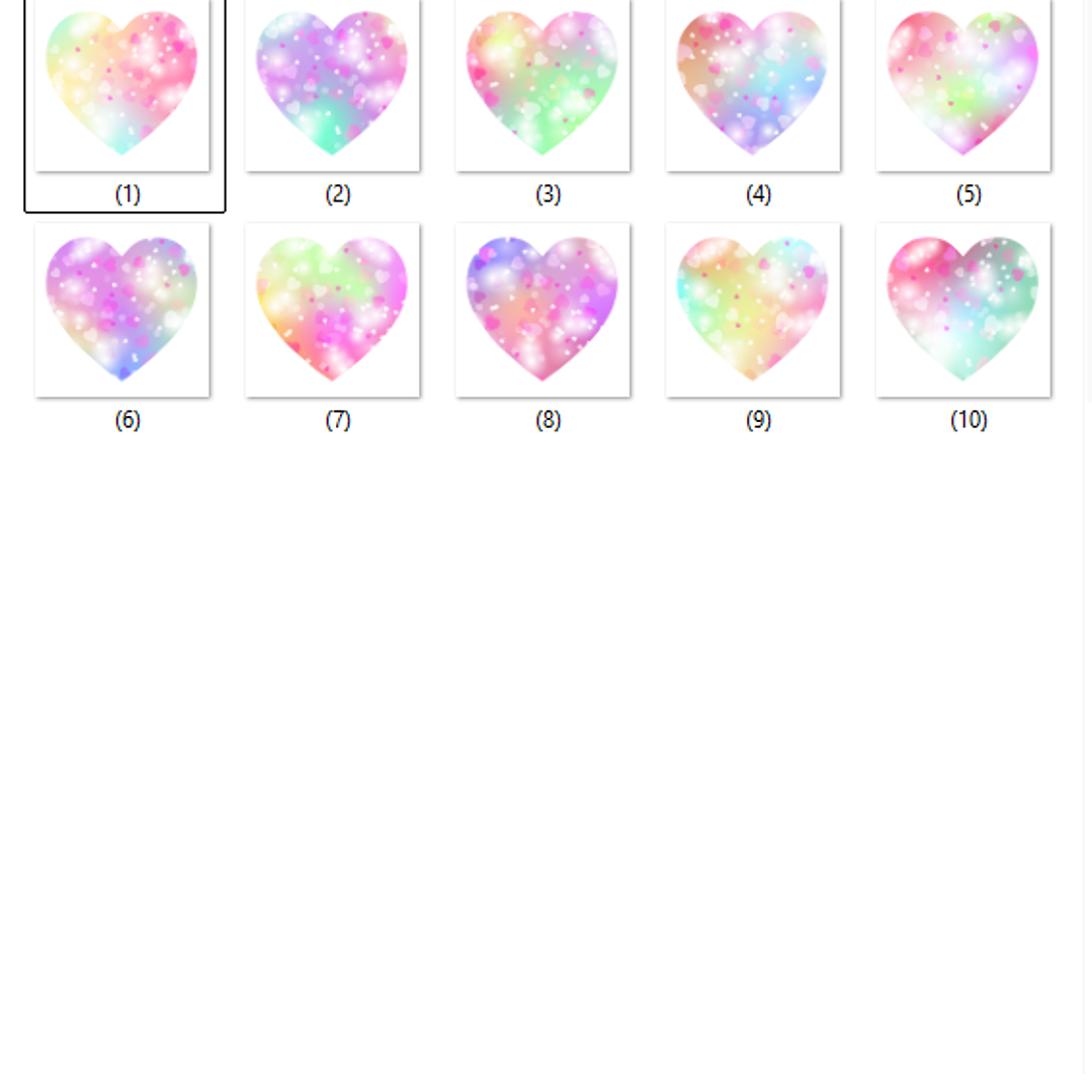 Kit Digital Coração Unicornio Sublimação  2