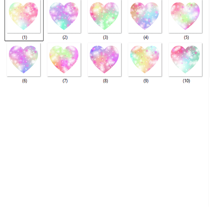 Kit Digital Coração Unicornio Sublimação  2