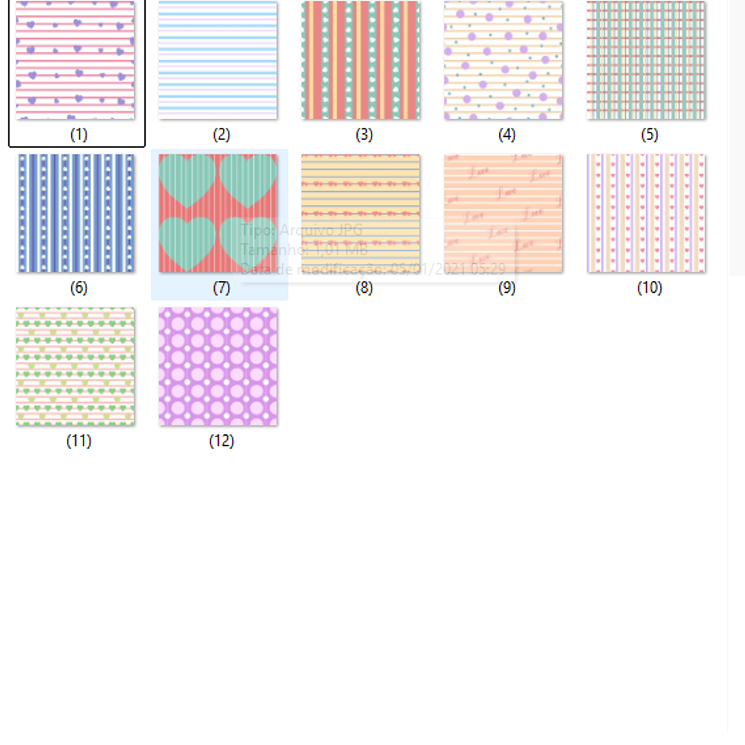 Kit Digital Papeis Dia Dos Namorados Tons Pastel  2