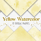Kit Digital Papeis Aquarela Amarela  - Thumbnail 1