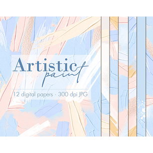 Kit Digital Papeis Azul Pastel 