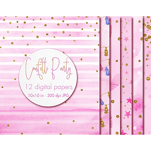 Kit Digital Papeis Confetes 