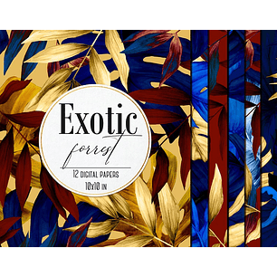 Kit Digital Floresta Exótica 