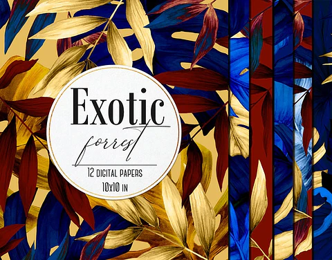 Kit Digital Floresta Exótica 