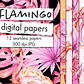 Kit Digital Papeis Flamingo  - Thumbnail 1