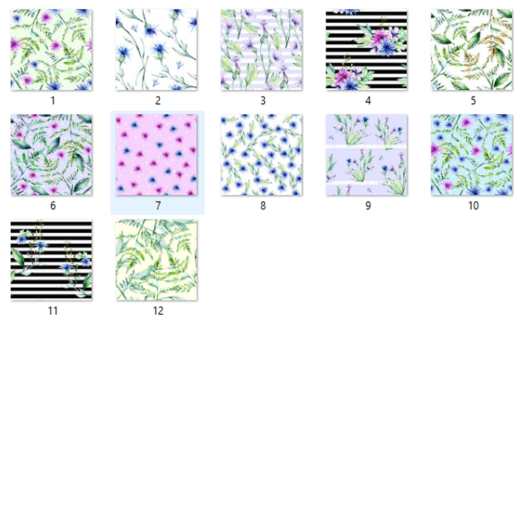 Kit Digital Papeis Floral  2