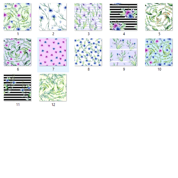 Kit Digital Papeis Floral  2